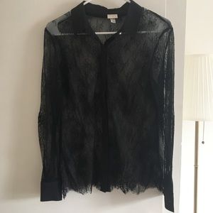 All Lace Black button up - Target A New Day ✨